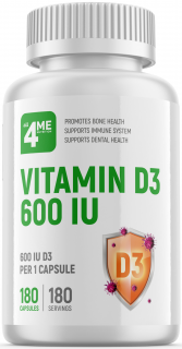 4Me Nutrition Vitamin D3 600 IU