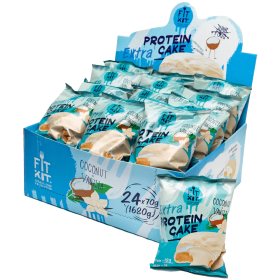 FITKIT Protein WHITE cake EXTRA (24шт в уп) 70&nbsp;г