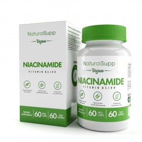 NaturalSupp Vitamin B3 (niacinamide) 60мг, РР