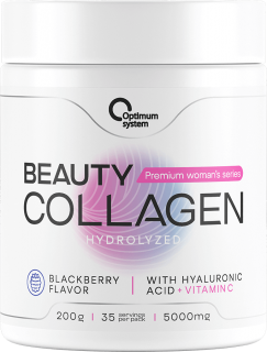 Optimum System Beauty Wellness Collagen 200 грамм (Blackberry) (превью)