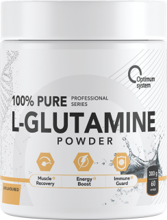 Optimum System 100% Pure Glutamine Powder 300 грамм (Без вкуса)