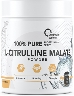 Optimum System 100% Pure L-Citrulline Malate 200 грамм (Без вкуса)