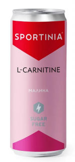Sportinia L-carnitine (2500 mg) газированный Без сахара (12ж/б в уп) Упаковка 330&nbsp;Мл