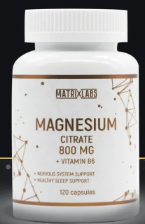Matrix Labs Magnesium Citrate 800 mg + B6