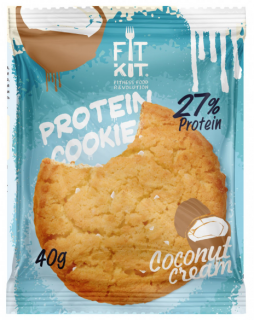 FITKIT Protein сookie (24 шт в упакове) 40 г Кокосовый крем до 15.02.25