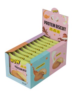 Prime Kraft Протеиновое печенье «WOWBAR PROTEIN BISCUIT» с начинкой (10шт в уп) 40&nbsp;г