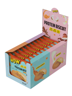 Prime Kraft Протеиновое печенье «WOWBAR PROTEIN BISCUIT» с начинкой (10шт в уп) 40&nbsp;г (превью)