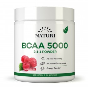 NATURI BCAA Powder 200 gr (Малина) до 05.09.24 (превью)