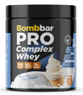 Bombbar Complex Whey PRO 450 г Ванильное мороженое без НДС