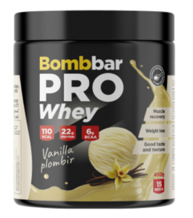 Bombbar Whey protein PRO 450 г Ванильно-сливочный пломбир без НДС