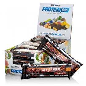 Ironman Батончик "Protein Bar" (24 шт в уп) 50 г Шоколад / тёмная глазурь без НДС