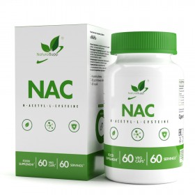 NaturalSupp NAC (N-ацетилцистеин 600 мг, Селен 25мкг) 60 капс без НДС