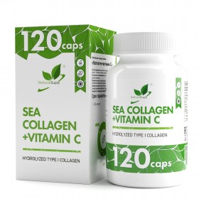 NaturalSupp SEA Collagen +Vitamin C 120 капс без НДС