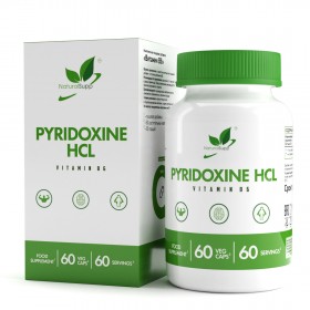 NaturalSupp Vitamin B6 PYRIDOXINE HCL 6 мг 60 капс без НДС