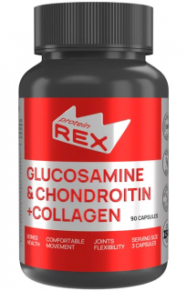 Proteinrex GLUCOSAMINE & CHONDROITIN + COLLAGEN 90 капс без НДС (превью)