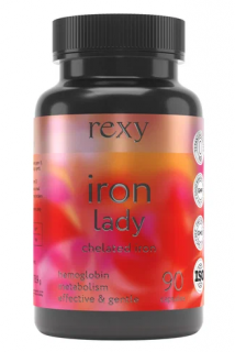 Proteinrex Rexy «iron lady» ЖЕЛЕЗА БИСГЛИЦИНАТ БИОКАПС 90 капс без НДС