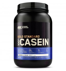 Optimum Nutrition 100% Casein Protein 908 г Cookies&Cream без НДС