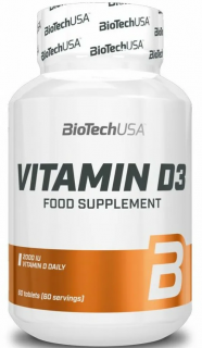 BioTech USA Vitamin D3 2000 IU 60 таб без НДС