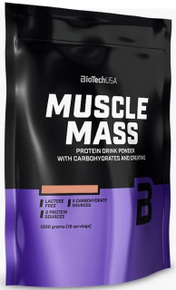 BioTech USA Muscle Mass 1000 г ваниль без НДС