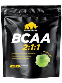 Prime Kraft BCAA 2:1:1 дойпак 500 г green apple без НДС (превью)