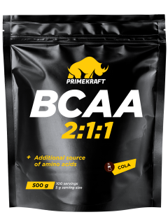 Prime Kraft BCAA 2:1:1 дойпак 500 г «Кола» (Cola) без НДС