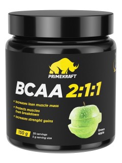 Prime Kraft BCAA 2:1:1 (спец. пищевой продукт СГР) 150 г green apple без НДС (превью)