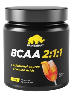 Prime Kraft BCAA 2:1:1 (спец. пищевой продукт СГР) 150 г Orange spritz без НДС (превью)