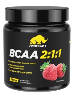 Prime Kraft BCAA 2:1:1 (спец. пищевой продукт СГР) 150 г strawberry без НДС (превью)