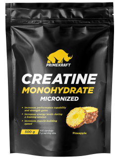 Prime Kraft Creatine Monohydrate дойпак 500 г со вкусом pineapple (ананас) без НДС