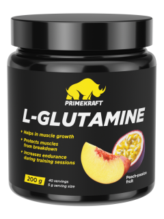 Prime Kraft L-Glutamine (напиток сухой ДС) 200 г peach-passion fruit без НДС