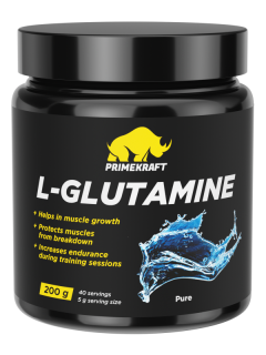 Prime Kraft L-Glutamine (напиток сухой ДС) 200 г pure без НДС