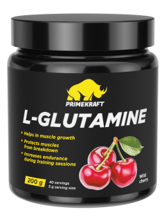 Prime Kraft L-Glutamine (напиток сухой ДС) 200 г Wild Cherry без НДС