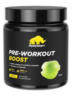 Prime Kraft Pre-Workout Boost банка Яблоко 300 г без НДС