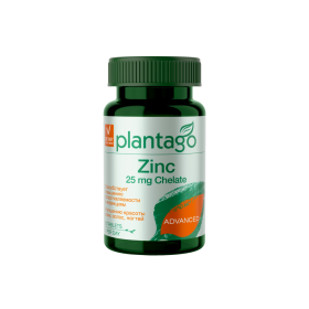 PLANTAGO Zinc 25 mg Chelate 60 капс без НДС