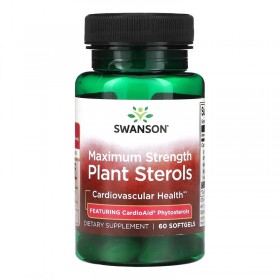 Sw Maximum Strength Plant Sterols - Featuring Cardioaid Phytosterols 60 Sgels (превью)